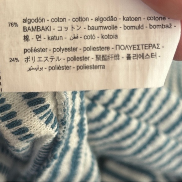 ZARA Striped Wide Leg Pants Co-ord Size Medium - Picture 6 of 11